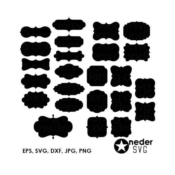 Download Frames SVG Cutting Files 24 DIGITAL frames labels journal ...