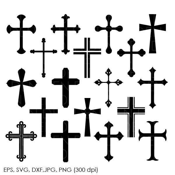 Cross svg silhouette files Christian Svg crosses vector | Etsy