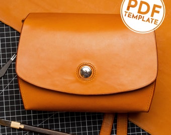 Leather handbag PDG template pattern