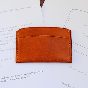 Patron PDF pour porte cartes simples - 3 formes différentes