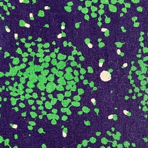Echino fabric “Breeze” from “Patterns” by Etsuko Furuya for Kokka Fabric Japan, Floral clusters, Cotton/Linen Canvas, 43&quot;, Half Yard pre-cut