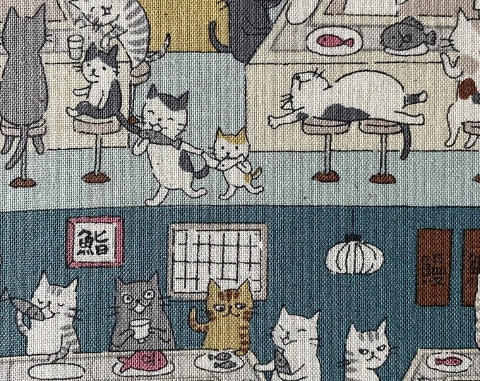 Kawaii Sushi Fabric Onigiri Minty Fresh by Pinkowlet Cute Kitty Cat ...
