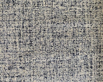 Indigo Homespun 100% Cotton Fabric, Japanese Wagara Print, Sevenberry (Half Yard)