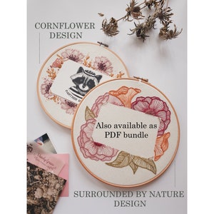Photo Frame 4x6 Hand Embroidery Pattern: Surrounded by Nature / Easy ...