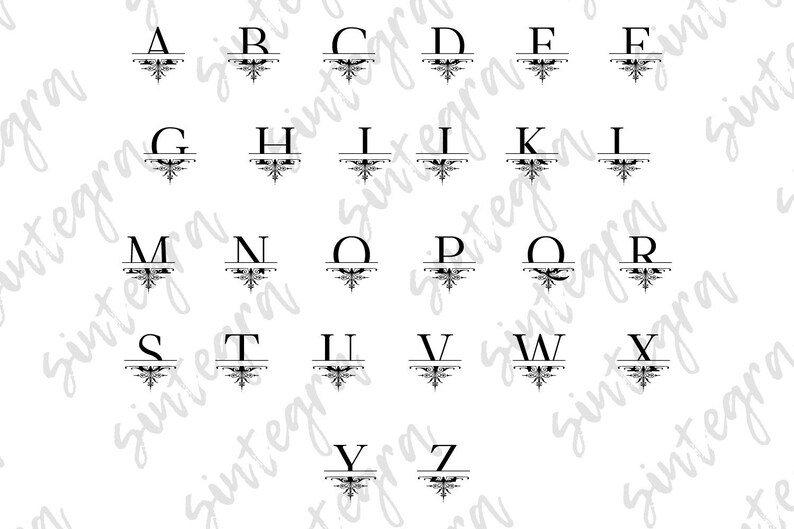 Download Clip Art Split Letter Svg Monogram Svg Bundle Svg Floral Monogram Name Svg Floral Monogram Svg Flourish Split Monogram Svg Bundle Vol 2 Art Collectibles