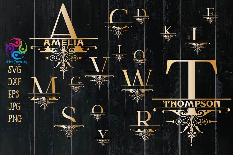 Free Free Floral Monogram Letter Svg SVG PNG EPS DXF File