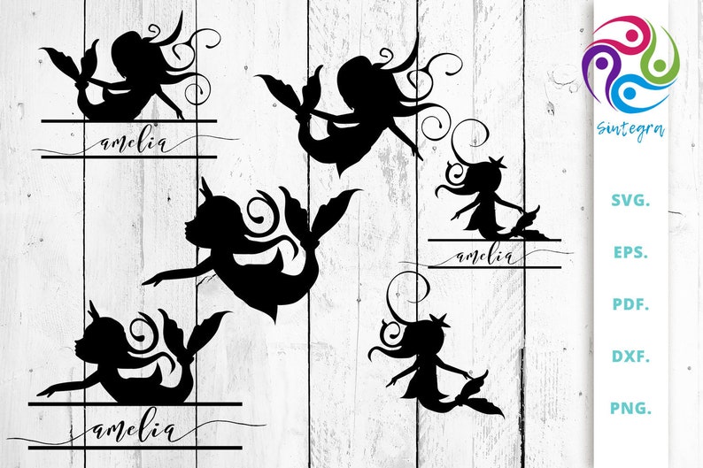 Mermaid Custom Name Mermaids Silhouettes And Split Cut Files Bundle Mermaid Svg Shirt Mermaid Svg Cut File For Cricut Silhouette Paper Party Kids Craft Supplies Tools Timeglobaltech Com