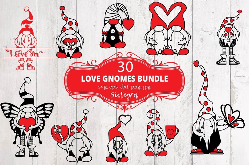 Download 30 Valentine Love Gnome Svg Bundle Valentine Love Gnome ...