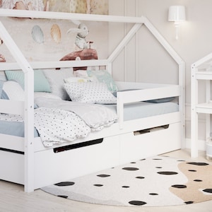 YappySpot drawer for House beds, toy storage, bedding drawer, WHITE