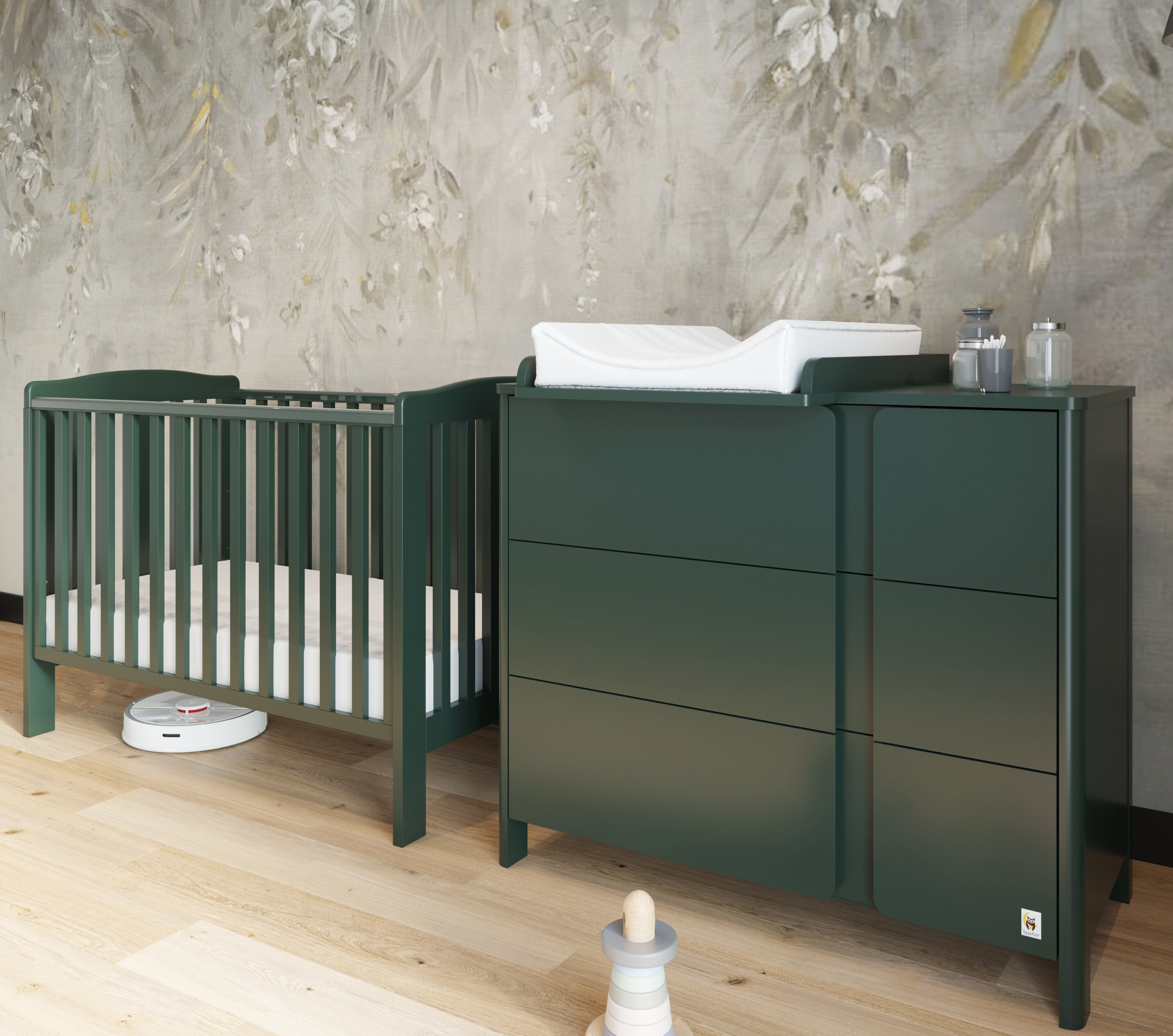 Green 2024 dresser nursery