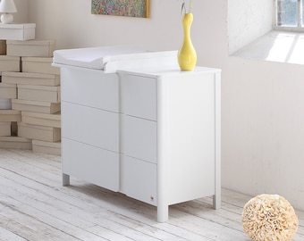 YappyClassic cómoda para guardería, muebles para dormitorio de bebé, cómoda blanca, cómoda, muebles para guardería, hogar y vida, muebles para niños