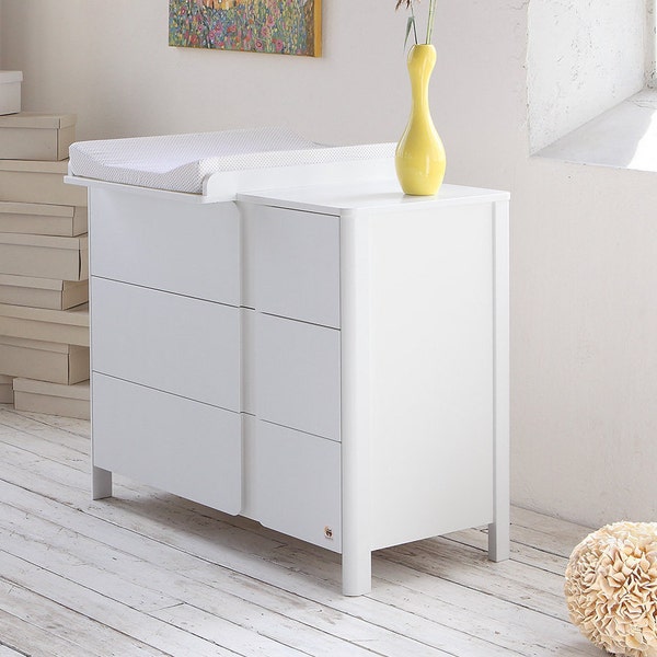 YappyClassic nursery dresser, baby bedroom furniture, white dresser, chest of drawers, nursery furniture, home and living, kids furniture