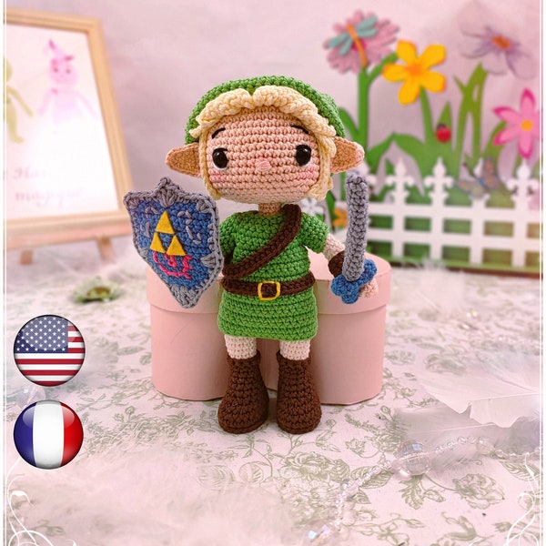 Tutoriel, patron, modèle au crochet, amigurumi : le petit elfe guerrier