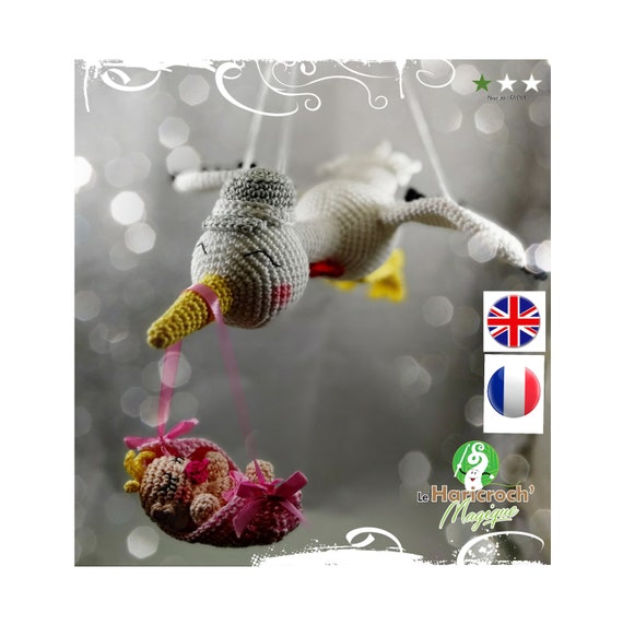 Tutoriel Au Crochet Pattern Amigurumi La Cigogne Et Bebe Etsy Tutoriel Au Crochet Pattern Amigurumi La Cigogne Et Bebe Etsy