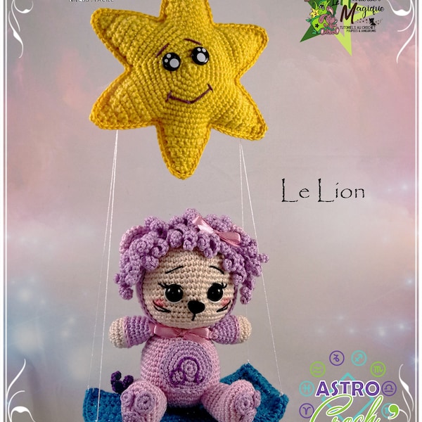 Tutorial, pattern, crochet pattern, amigurumi: the astro croch' of the Lion