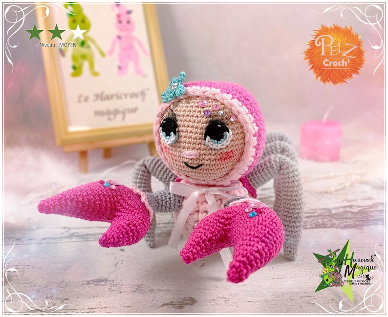 Tutorial, patrón, modelo de crochet, amigurumi: Mathilde el escorpión imagen 1