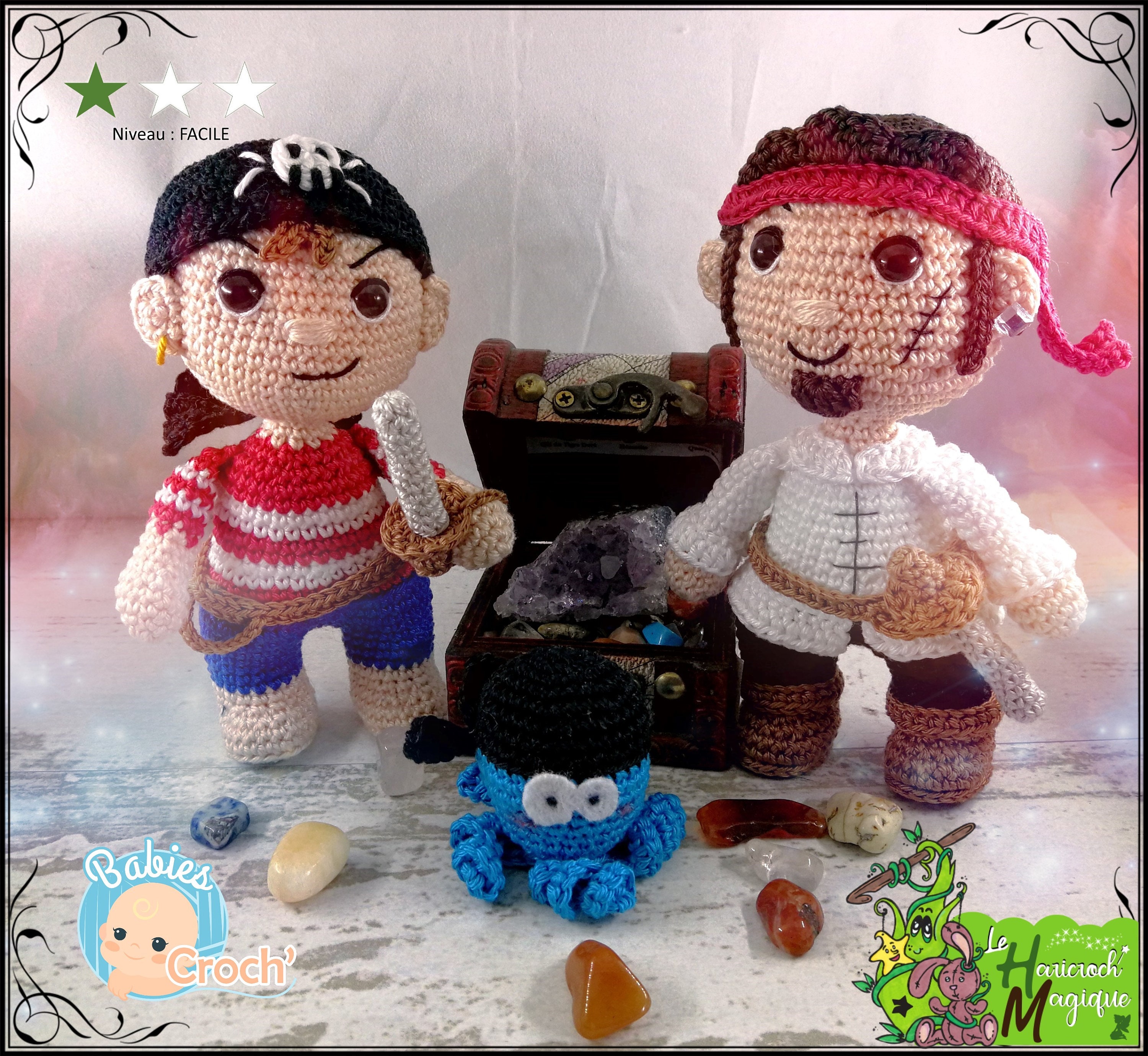 Tutorial, Pattern, Crochet Pattern, Amigurumi: Croch' Pirate Babies 