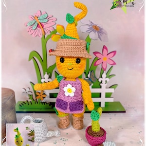 Crochet tutorial, amigurumi: Harold the gardener bean (additional tutorial)