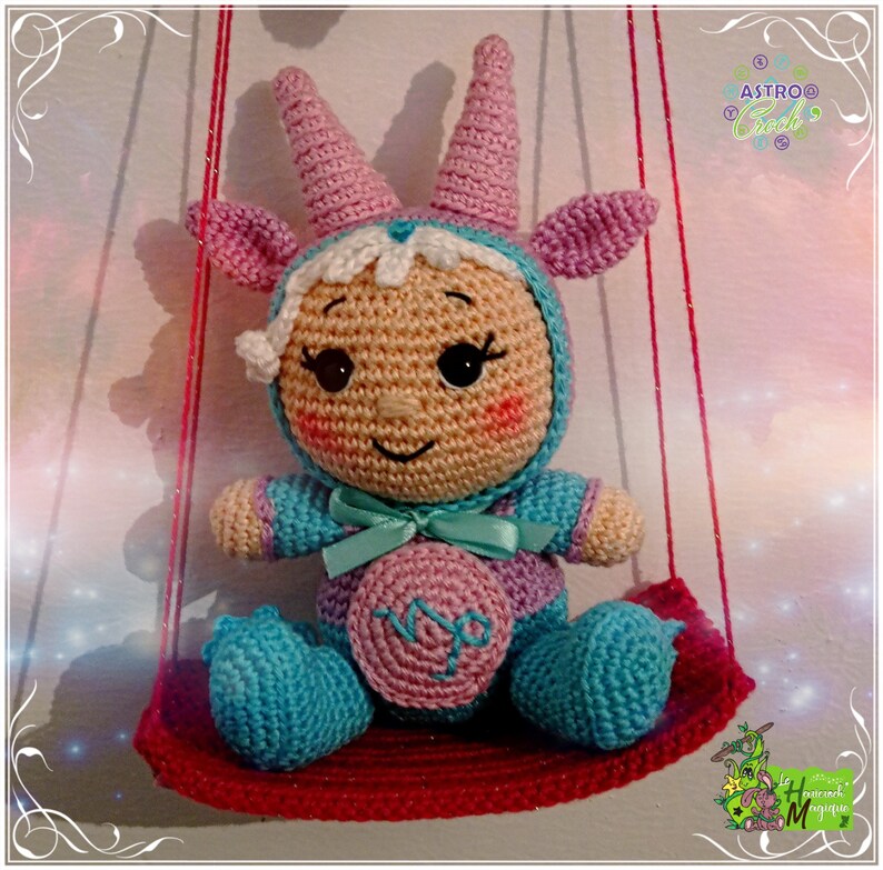Tutorial, patroon, haakmodel, amigurumi: astrologisch teken, Astro Croch' Steenbok afbeelding 2