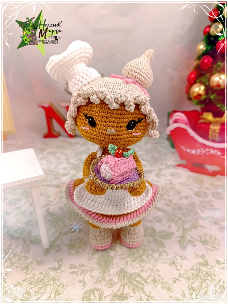 Gingerbread Lady Pattern Tutorial, Pattern, Crochet Model, Amigurumi: Gingerbread Lady - Etsy
