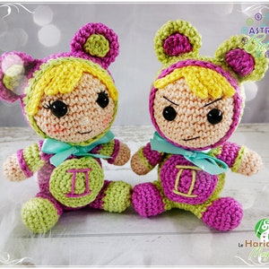 Crochet tutorial, pattern, pattern, amigurumi: Astro Croch Gemini image 3