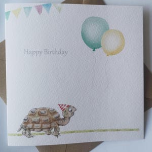 Tortoise, birthday card, greeting card