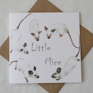 Petites souris, carte de voeux **VENTE**