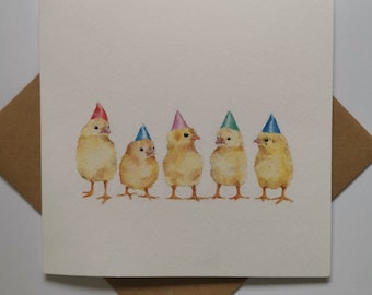 Party Chicks, Birthday card