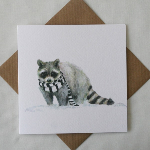 Raccoon, Greeting Card