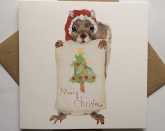 Squirrel Christmas, Christmas card