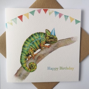 Chameleon, Birthday card