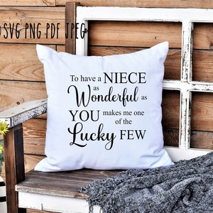 Niece Quote | PDF, JPEG & PNG Files for Niece&#39;s Birthday Gift or Just Because | Heartfelt Printable Decor
