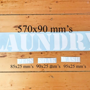 Laundry Room Decal Set – Modern Wall Art Decor image 4
