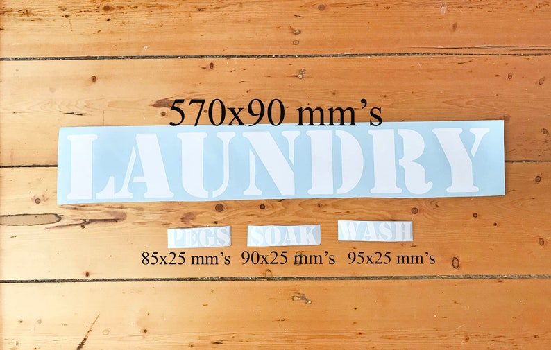 Laundry Room Decal Set – Modern Wall Art Decor image 4
