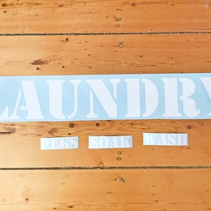 Laundry Room Decal Set – Modern Wall Art Decor image 5