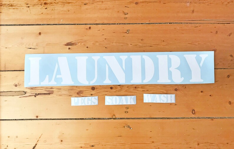 Laundry Room Decal Set – Modern Wall Art Decor image 5