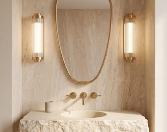 Shield Brass Mirror – Handmade Italien Style Wall Decor Vanity Mirrors