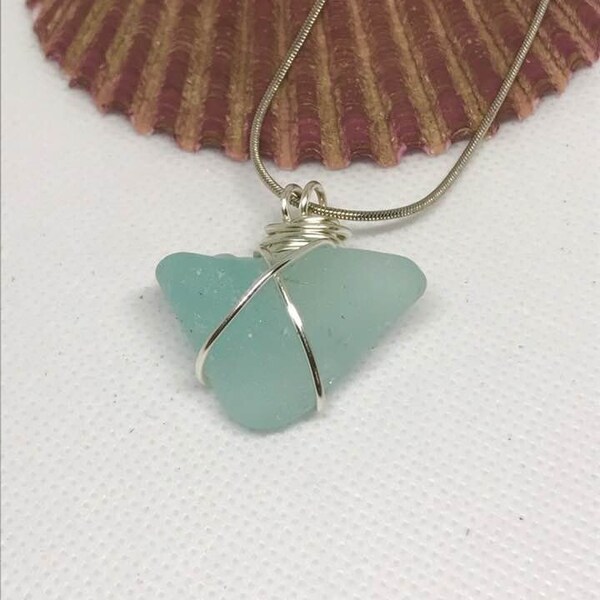 Aqua sea glass