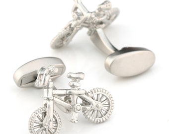 Bicycle Crossing Cufflinks Bicycle Cufflinks Cycling Cufflinks Triathlon Bicycle Club