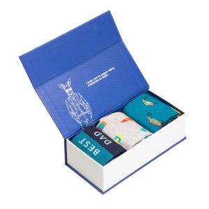 Papa Angeln Socken Geschenk Set