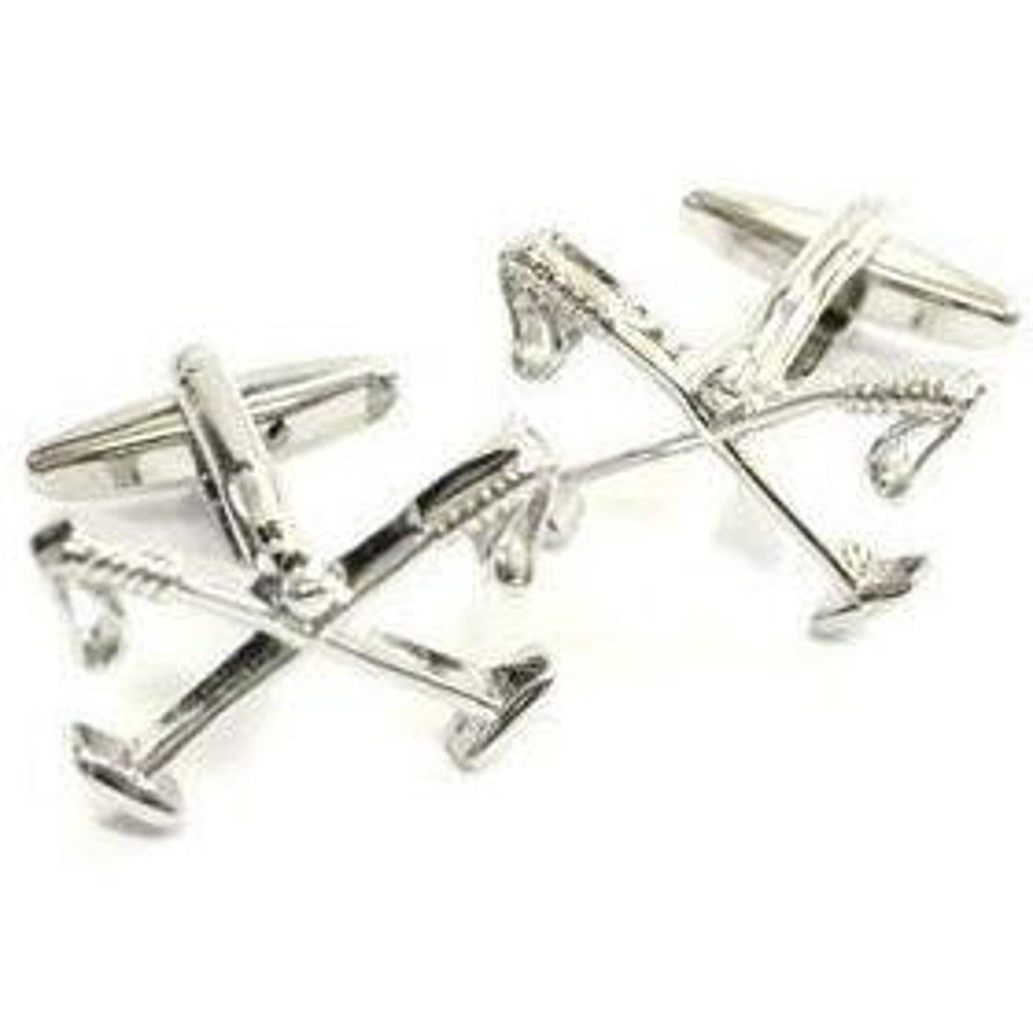 Crossed Polo Mallets Cufflinks Etsy