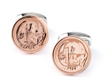 Australian 1 Cent Coin Cufflinks