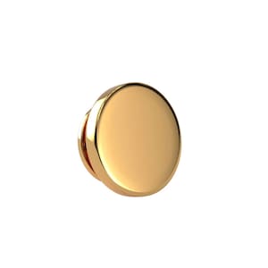 Runde Gold gravierbare Anstecknadel