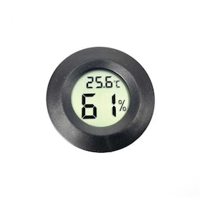 Round Humidity Temperature Gauge Metal Thermometer Hygrometer For Cigar Box