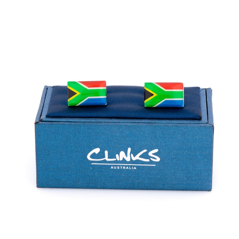 Flag of South Africa South African Flag Cufflinks Etsy Australia