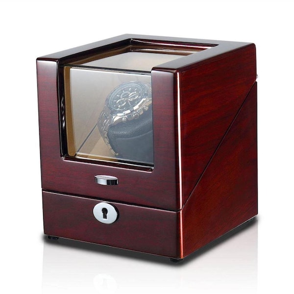 Waratah Watch Winder Box for 1 Watch in Mahogany