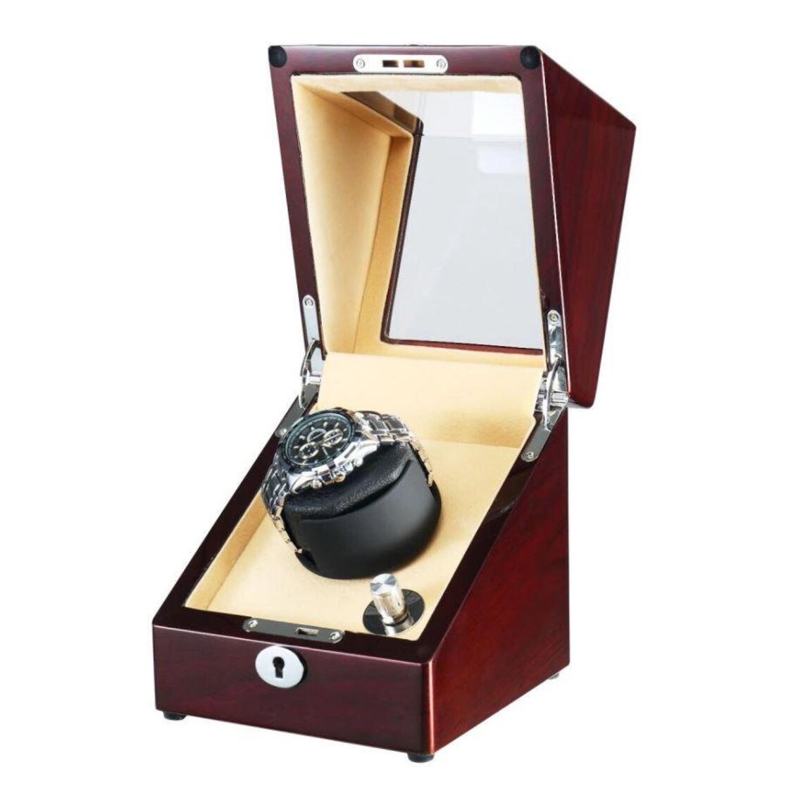 Watch Winder Box for 1 Watch in Mahogany Etsy