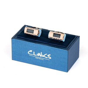 Yellow VW Combi Vans Cufflinks