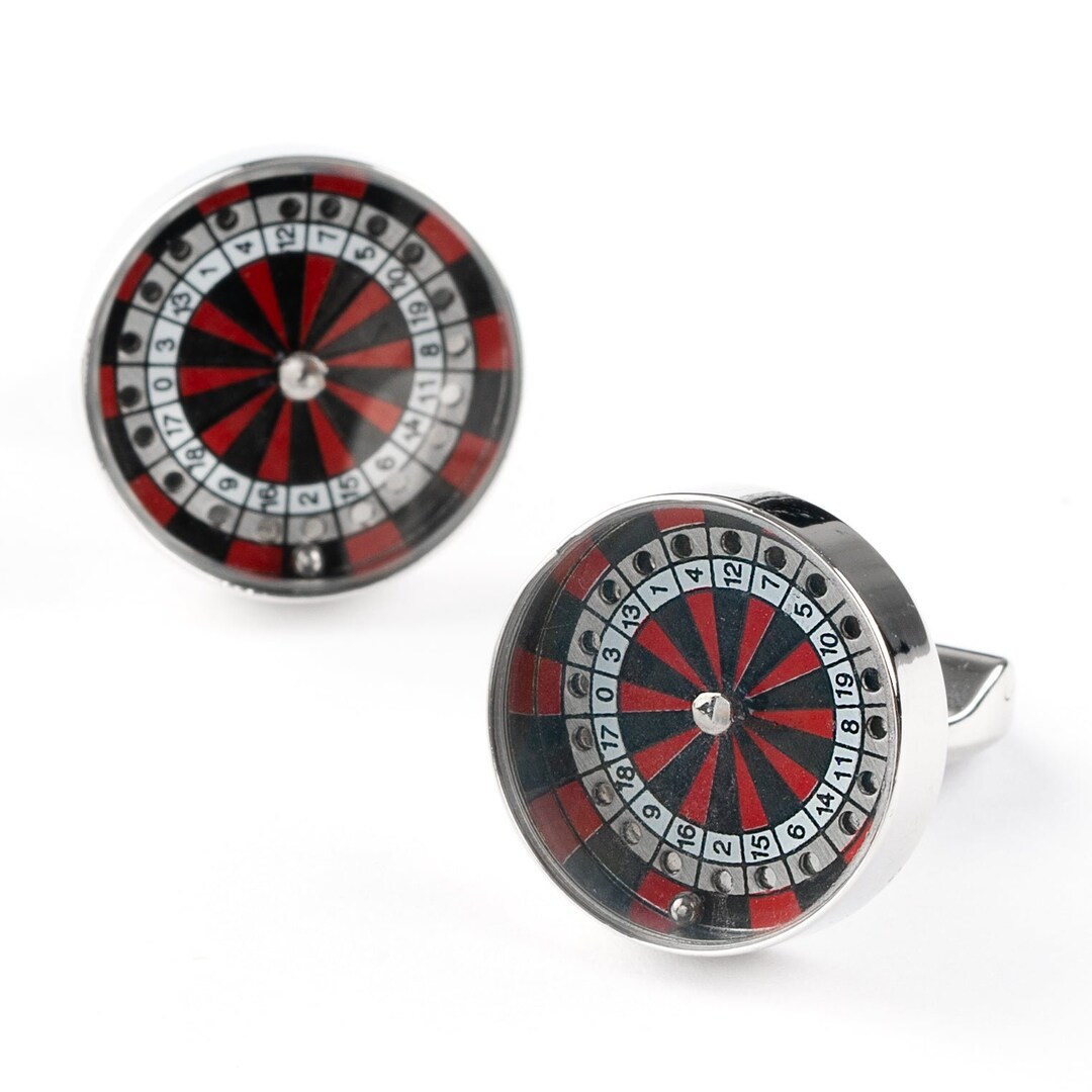 Roulette Wheel & Ball Cufflinks Etsy UK