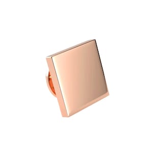 Quadrat Rose Gold gravierbar Anstecknadel